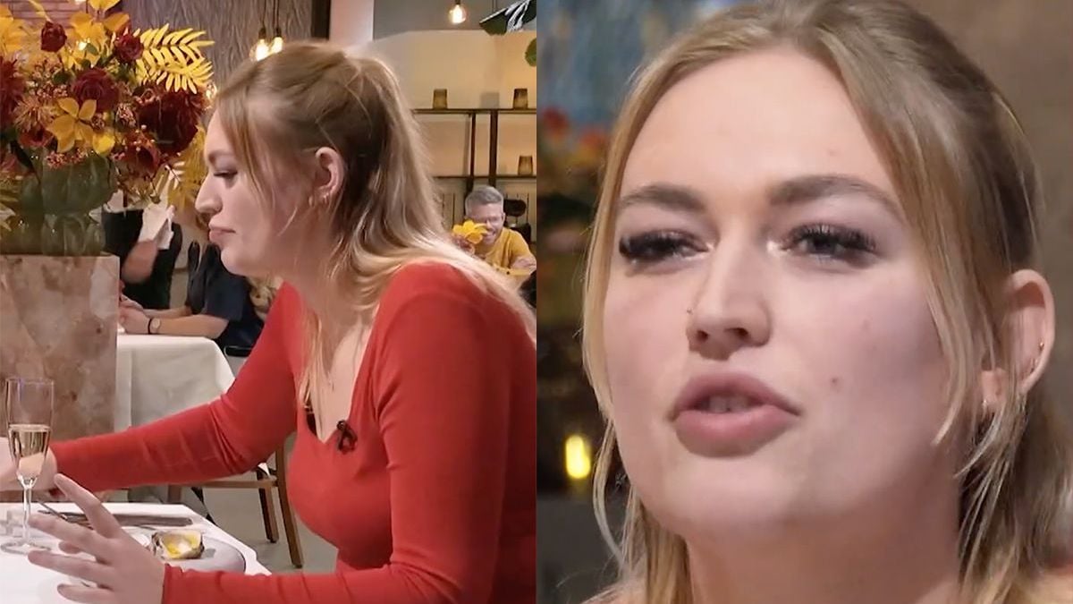 Dame in First Dates knalt er even een heel mooi modern gezegde in