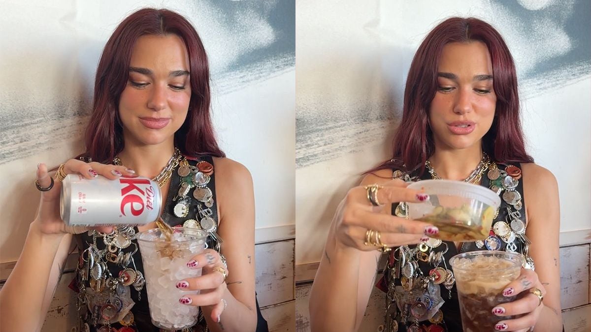 Dua Lipa verdeelt internet met Cola met augurken en jalapeñosap