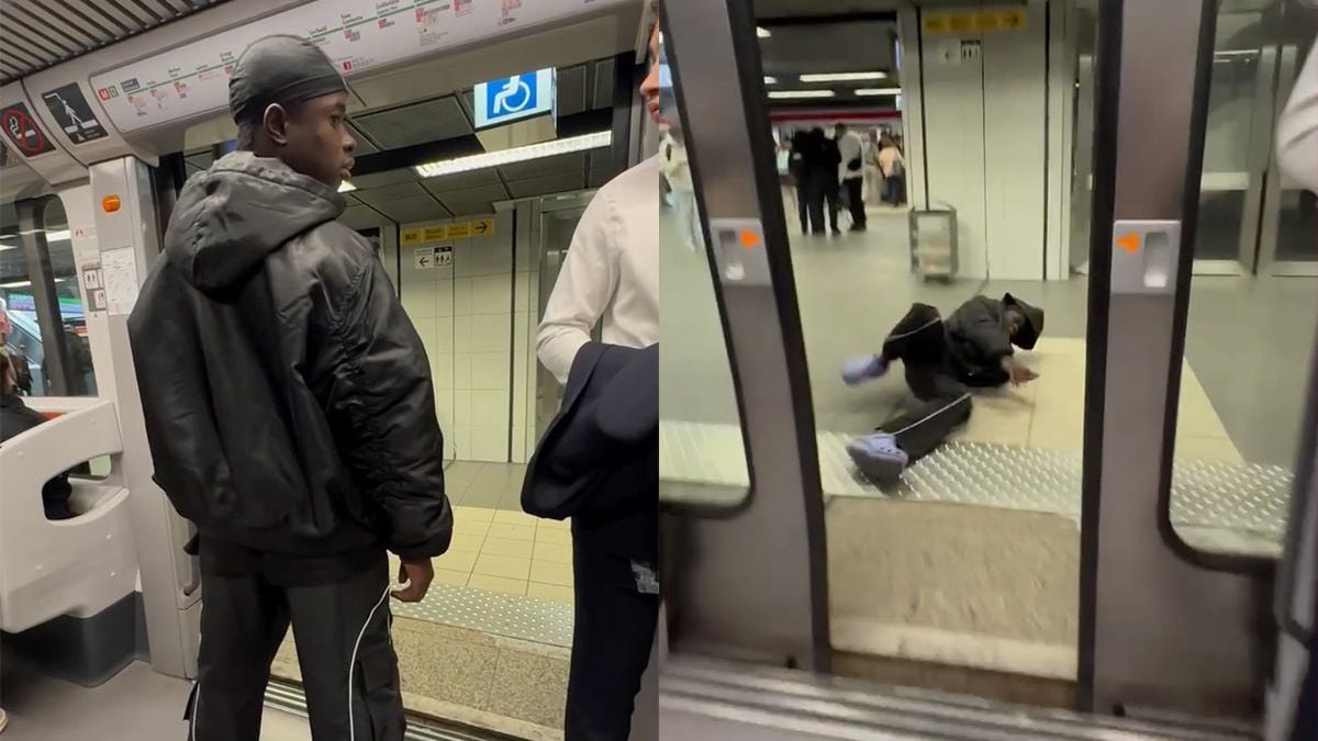 Man wordt onguur hard uit metro getrapt: 'Hoppa, wegwezen jij'