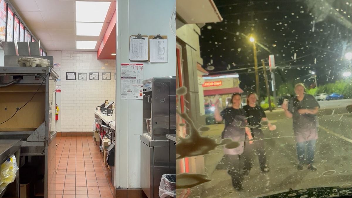 Medewerkers van drive-tru fast food restaurant vinden grapje met Fart Spray niet leuk