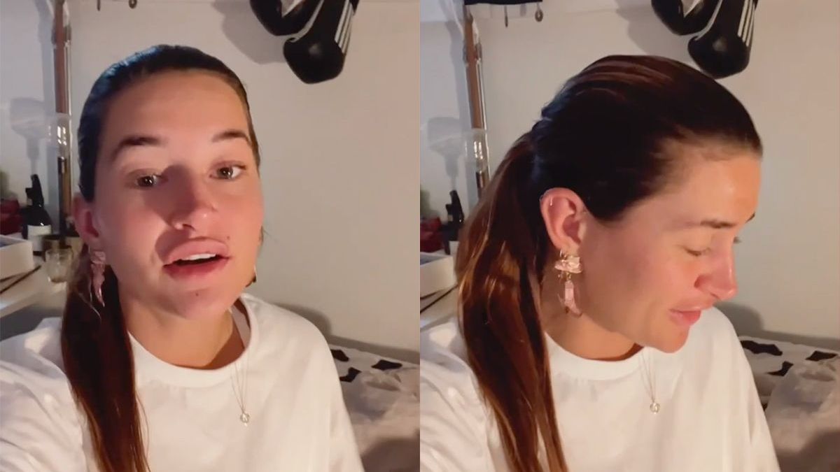 Nederlandse influencer Lieke Augustijn vergeet slaapkamerspeeltje uit beeld te houden