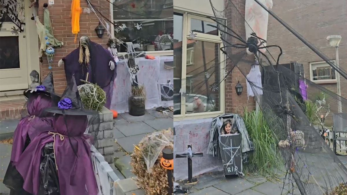 Woedende buren walgen van Halloween tuin in Ouderkerk aan den IJssel