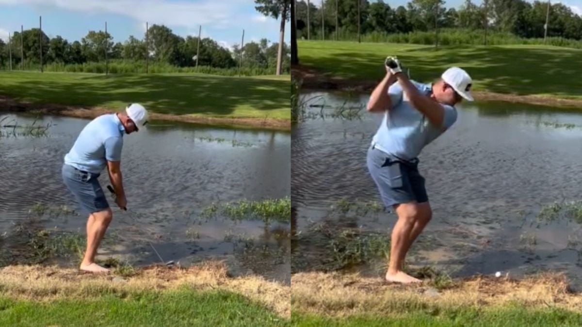 Golfer dacht zelf echt nog een kans te maken op een succesvolle slag