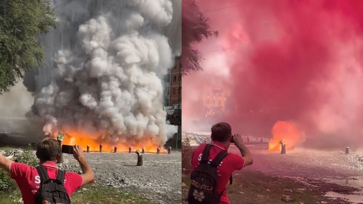 In het Italiaanse Recco snappen ze het concept van een vuurwerkshow wel