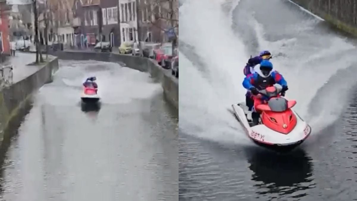 Twee “pietjes” hadden nogal haast om weg te komen uit de roze buurt van Leeuwarden