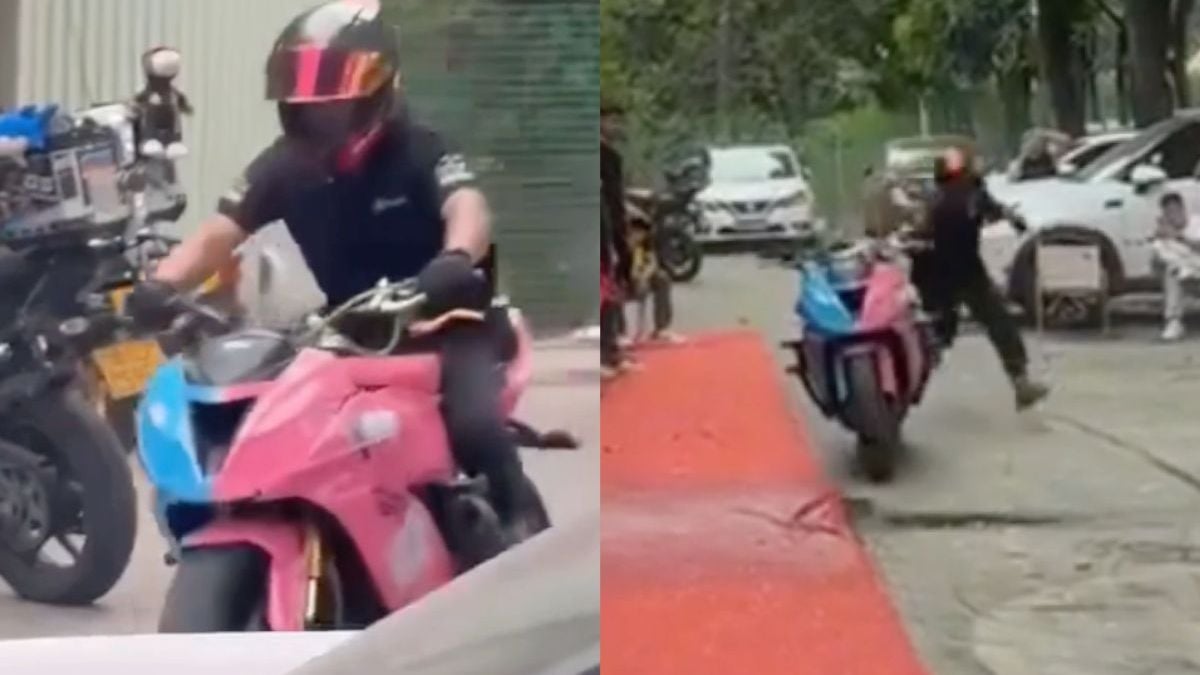 Laatste keer dat amateur-stuntman trucjes mocht komen doen met motorfiets