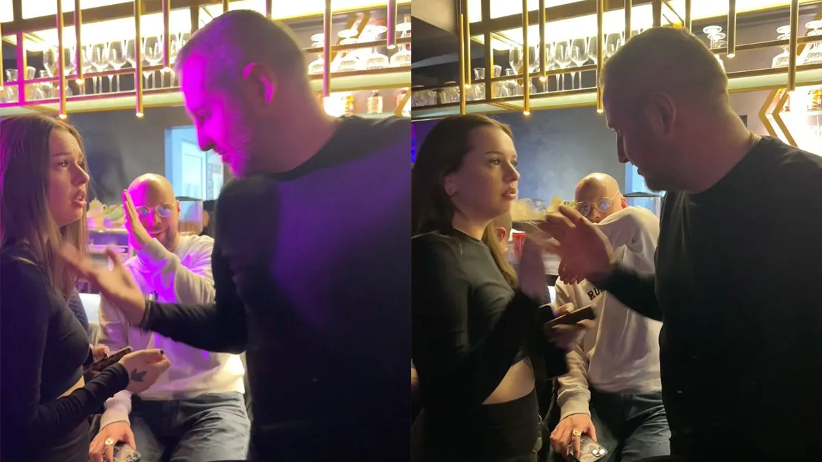 thumb vk grietje is vervelende gast zat en deelt een mooie elleboog uit