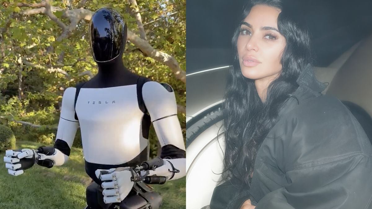 Kim Kardashian heeft geen man meer nodig, want ze heeft een Tesla Optimus Robot