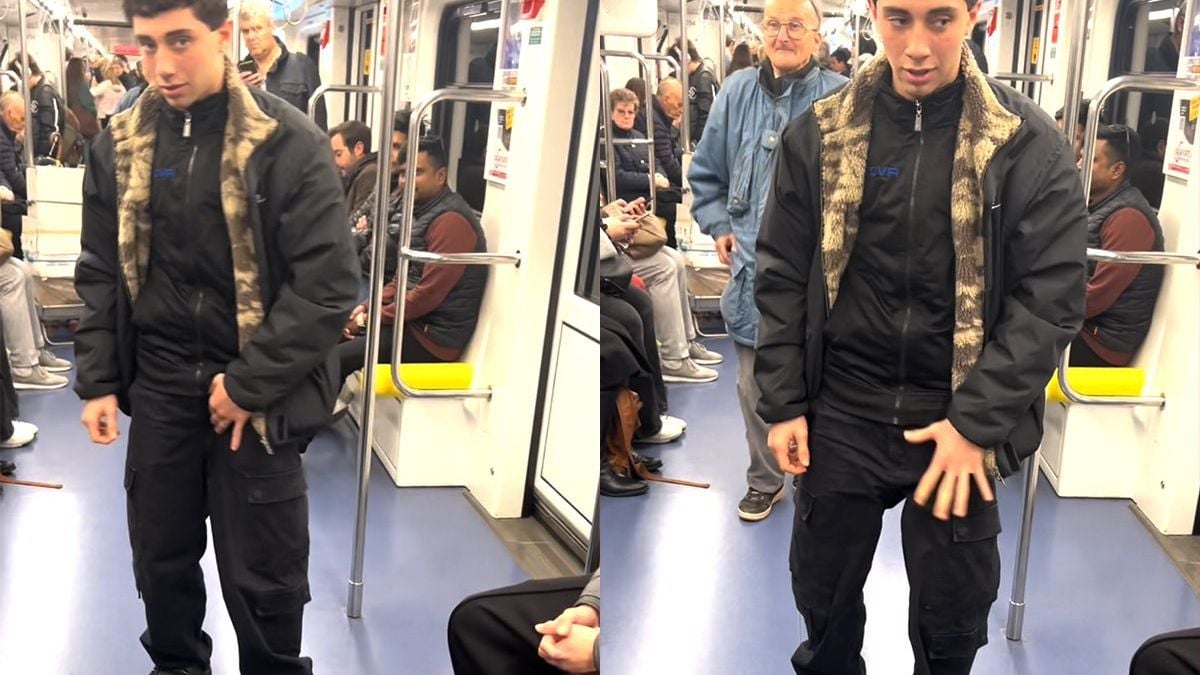 Man heeft het dansen in z’n genen zitten: steelt de show in metro Milaan