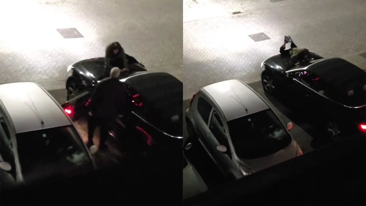 thumb vk ondertussen in hoofddorp man rijdt gewoon weg met de buurman op zn motorkap