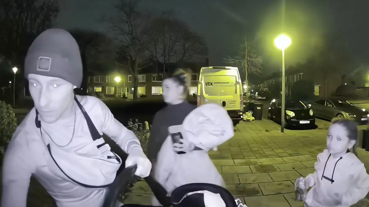 thumb vk bijna de hele familie in paniek om wegrollende bus