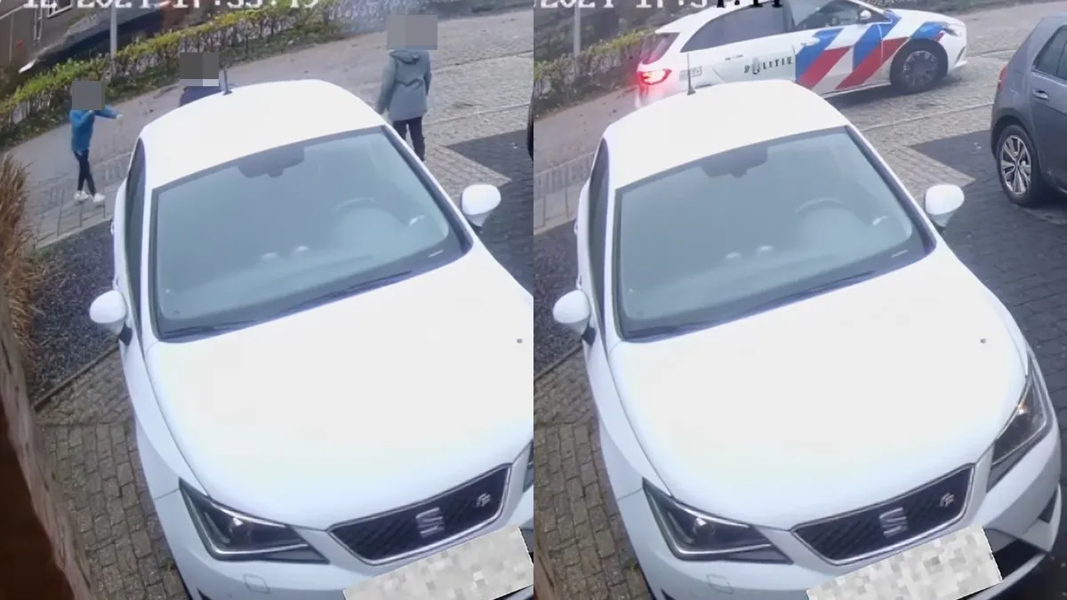 thumb vk boys van de buurt steken vuurwerk af maar daar komt de politie aan