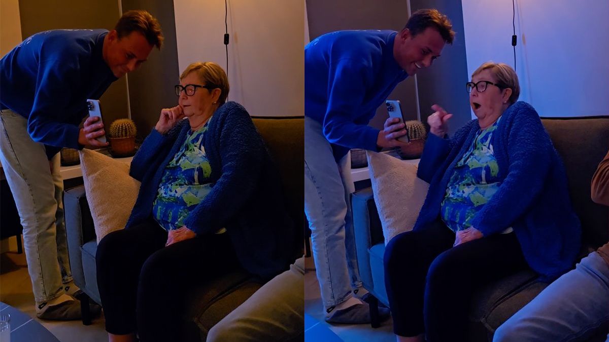 Oma wil ook de beelden zien van de Stoute Pieten Bingo in Maarssen