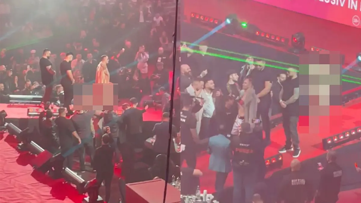 thumb vk ophef over bizarre entree van vrouw aan riem tijdens rfx gala