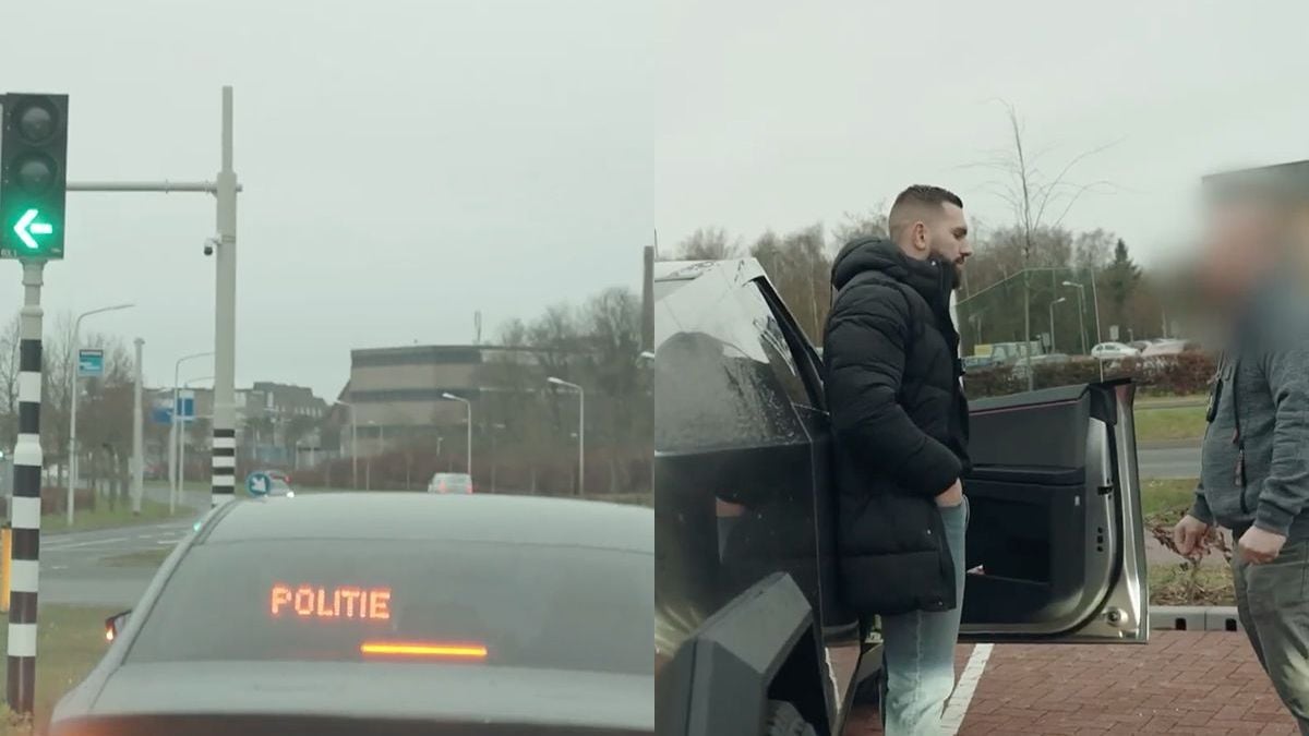 Undercover politie haalt Kosso met Cybertruck toch even van de weg