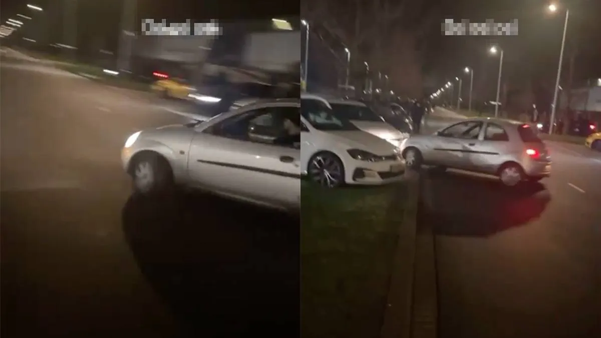 thumb vk automobilist in ford ka probeert tof te doen tijdens straatrace in amsterdam