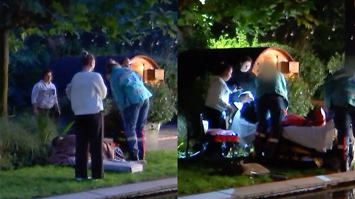 thumb vk eindelijk is daar de ambulance voor stuntman dennis die been breekt in lang leve de liefde