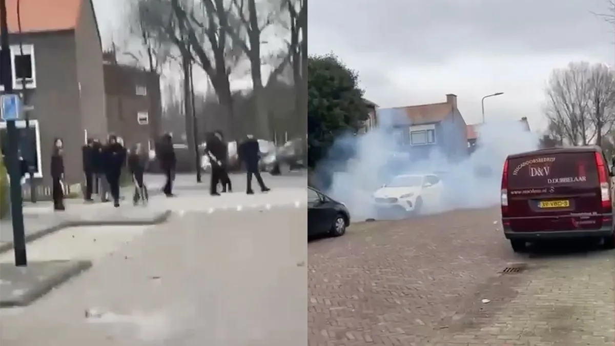 thumb vk jongeren in leiden slopen per ongeluk een auto met vuurwerk
