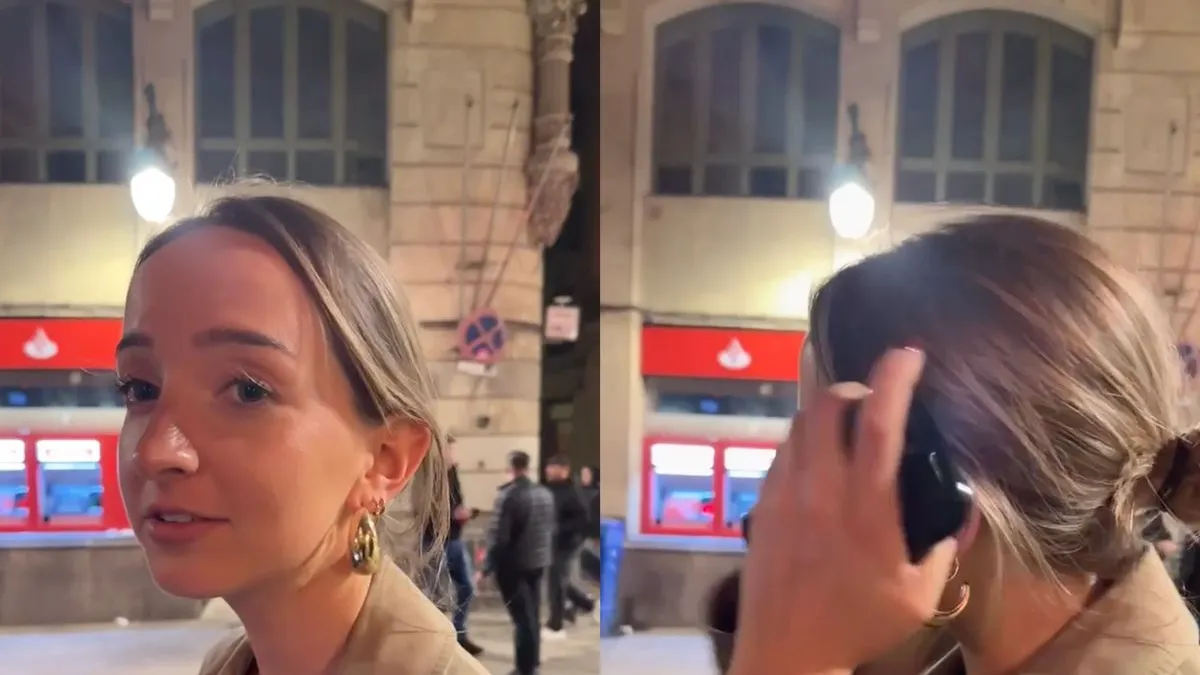 thumb vk man in barcelona wil iets geven maar vrouwen wijzen zijn gift resoluut af