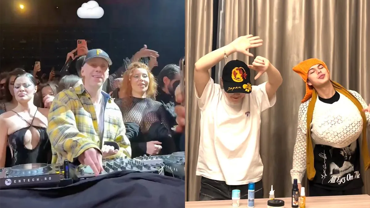 thumb vk mensen maken meme van toploze dame achter dj adam port tijdens feest in boekarest