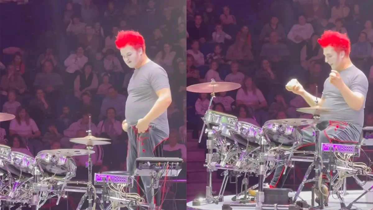 thumb vk nee dit is geen clown maar een top drummer