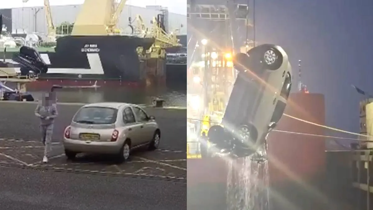 thumb vk ook in ijmuiden altijd je auto op de handrem zetten auto rolt van kade zo de haven in