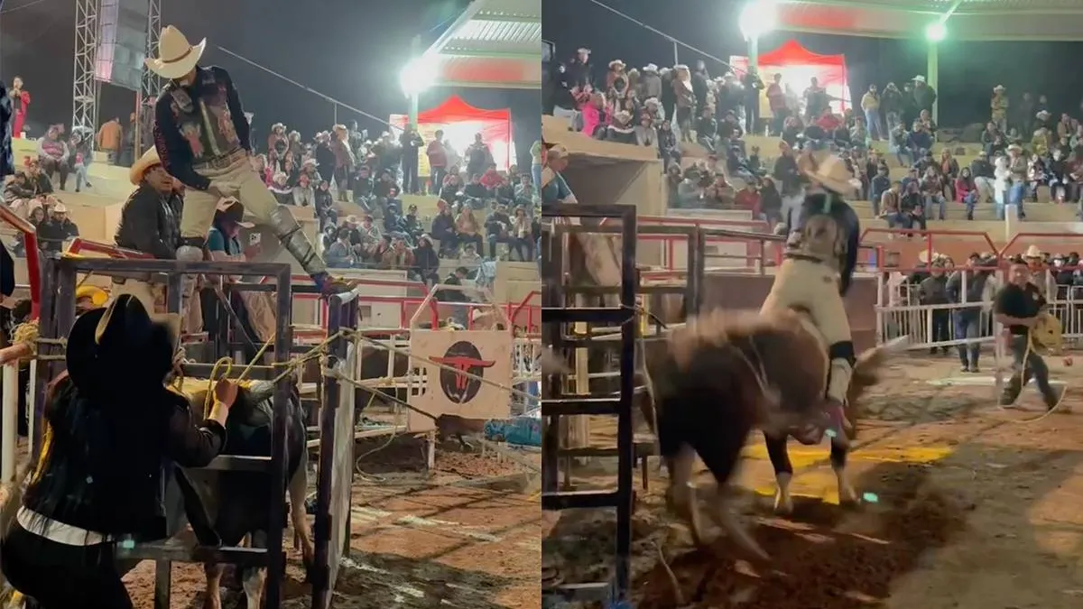 thumb vk ritje van cowboy op stier gaat viraal maar dat heeft allemaal te maken met zijn been
