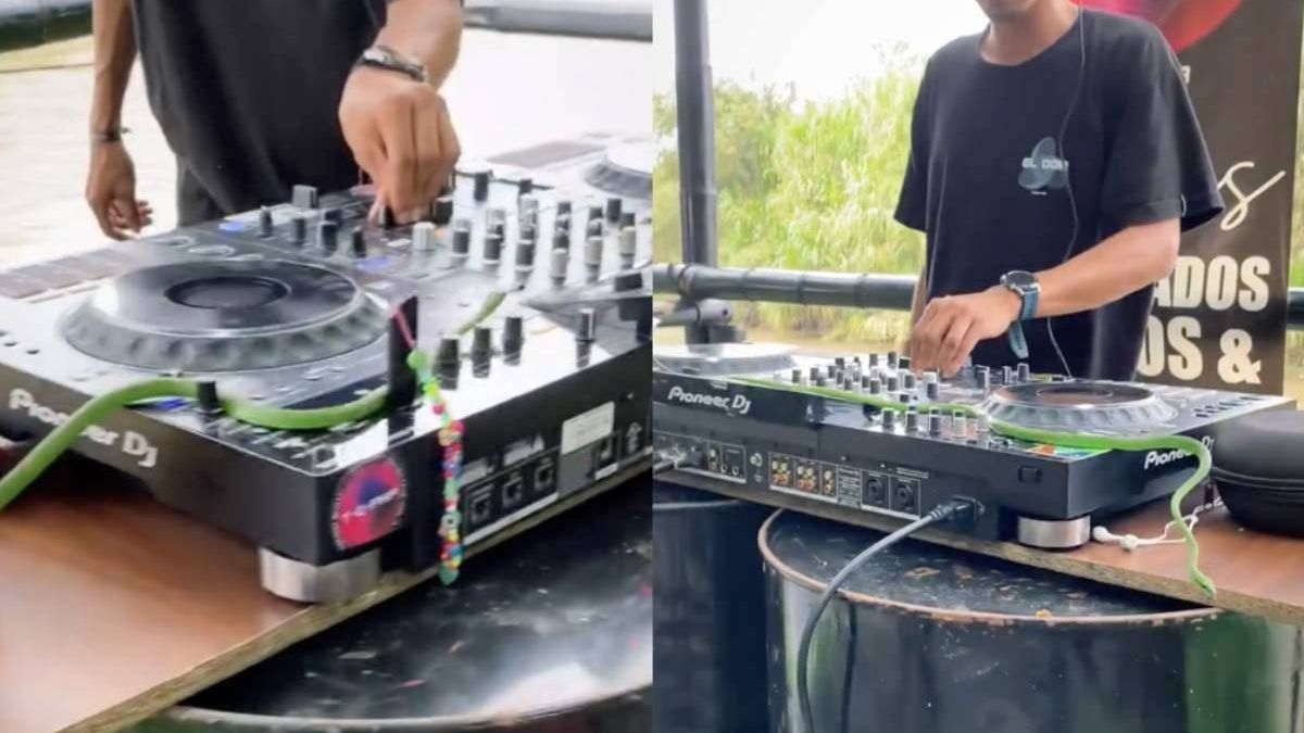 Pootloze buurman kwam even polshoogte nemen tijdens feestje
