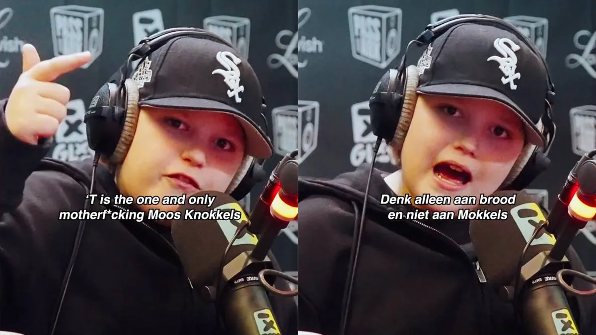thumb vk 13 jarige moos dropt freestyle op beat tv off van kendrick lamar