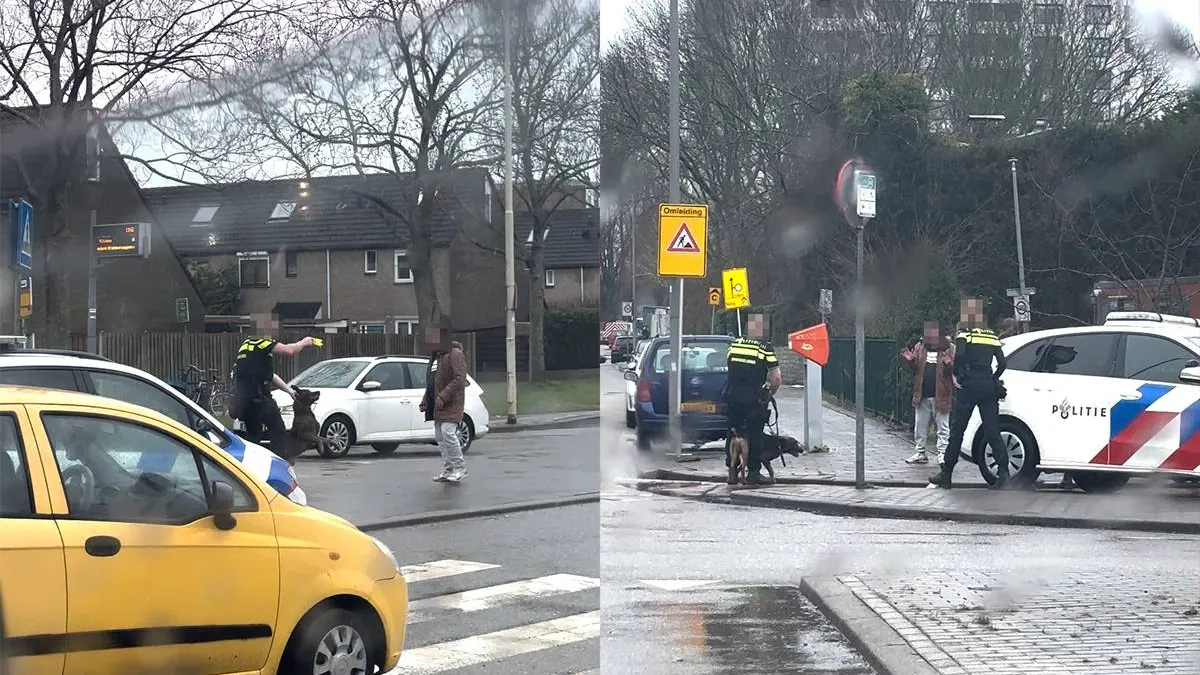 thumb vk arrestatie politie gaat lekker stroomstoot beuken en ook nog even hond laten happen