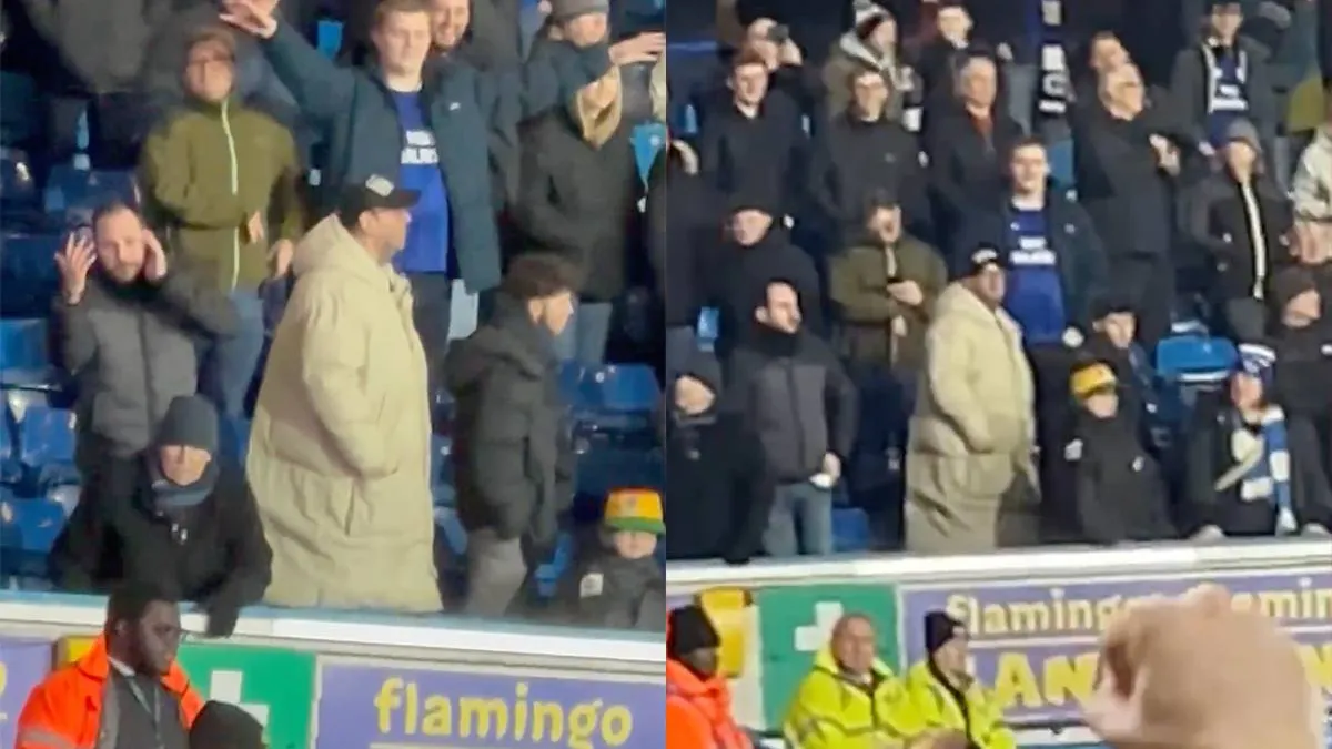 thumb vk cardiff city fan heeft jas door zijn vrouw laten kopen en dat heeft hij geweten