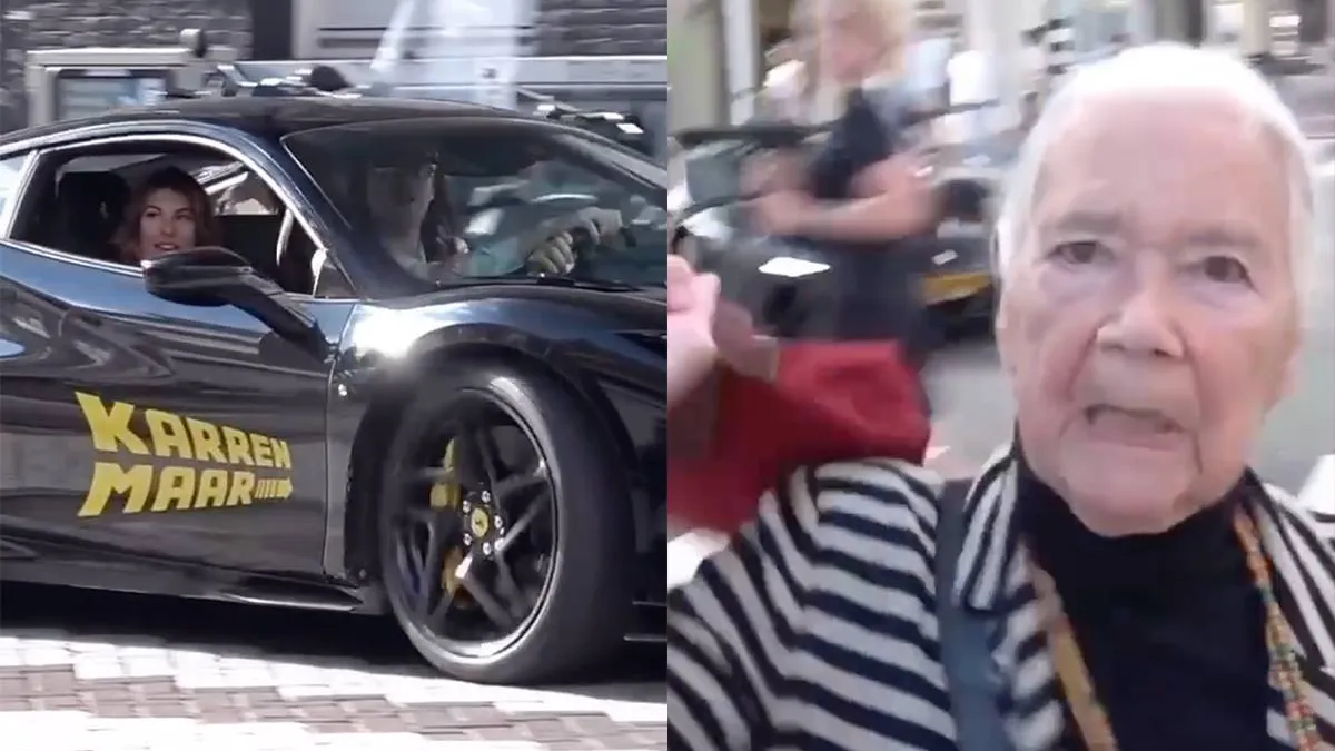 thumb vk oma valt carspotter aan die auto van reinier zonneveld wil filmen