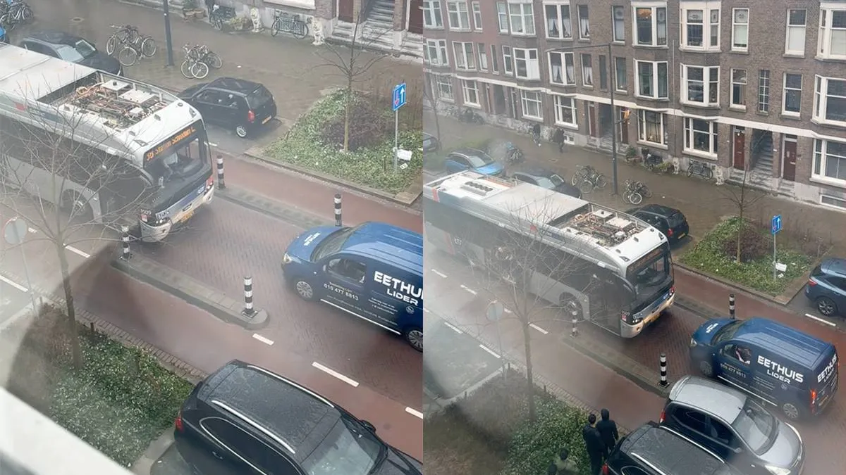 thumb vk another day in schiedam probleempje tussen bus en busje