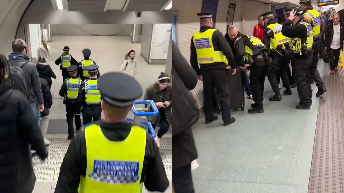 thumb vk internet in de ban van video van man met zijn vrouw in koffer op metrostation in londen