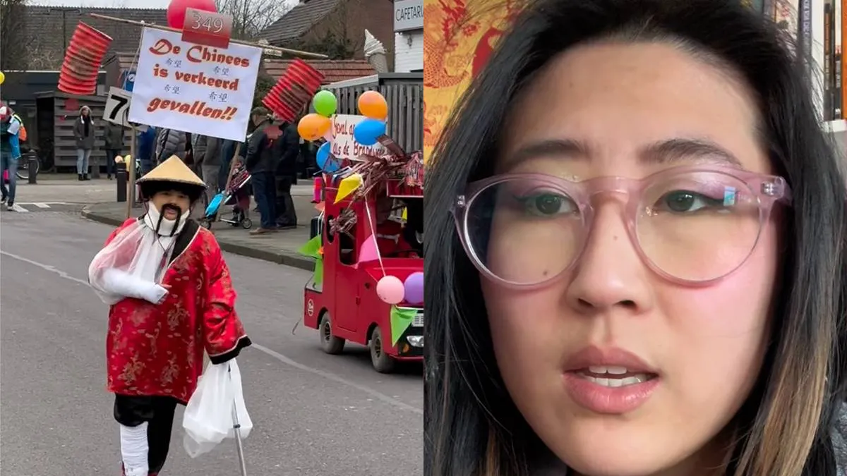 thumb vk man man man vrouw klaagt dat chinees is verkeerd gevallen carnavalsoutfit racisme is