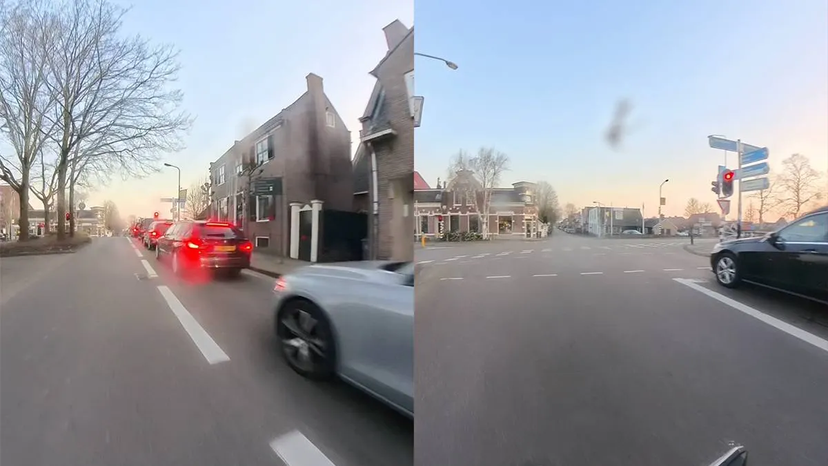 thumb vk motorrijder heeft te laat door dat hij bezig is om een rouwstoet in te halen