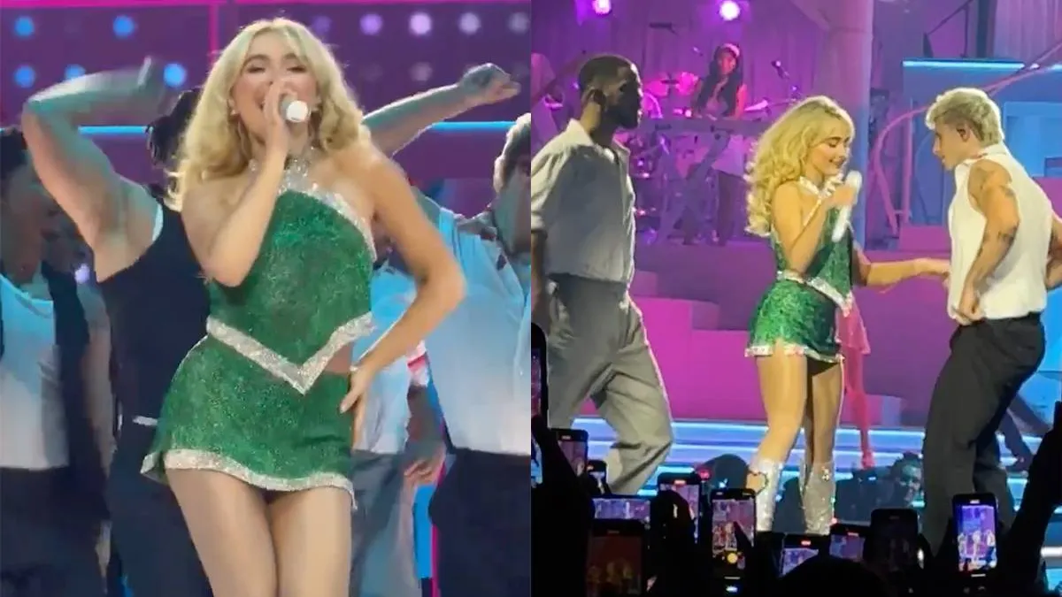 thumb vk sabrina carpenter heeft er kennelijk ervaring mee doet een triootje on stage