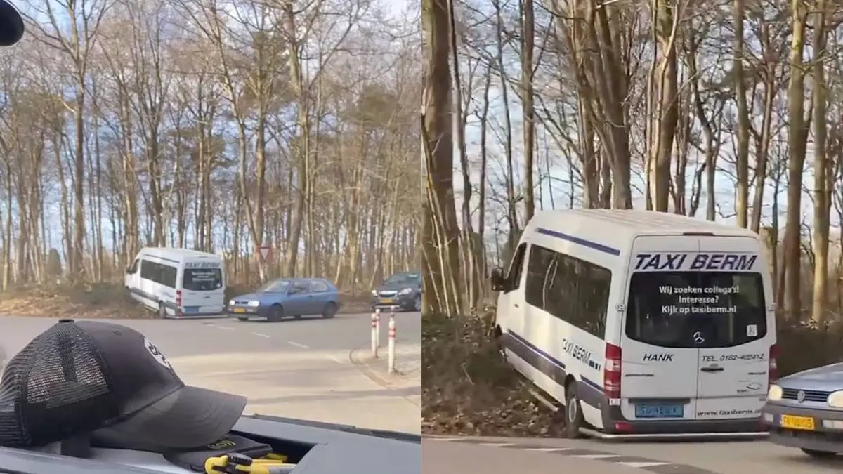 thumb vk taxi berm neemt zijn naam iets te letterlijk