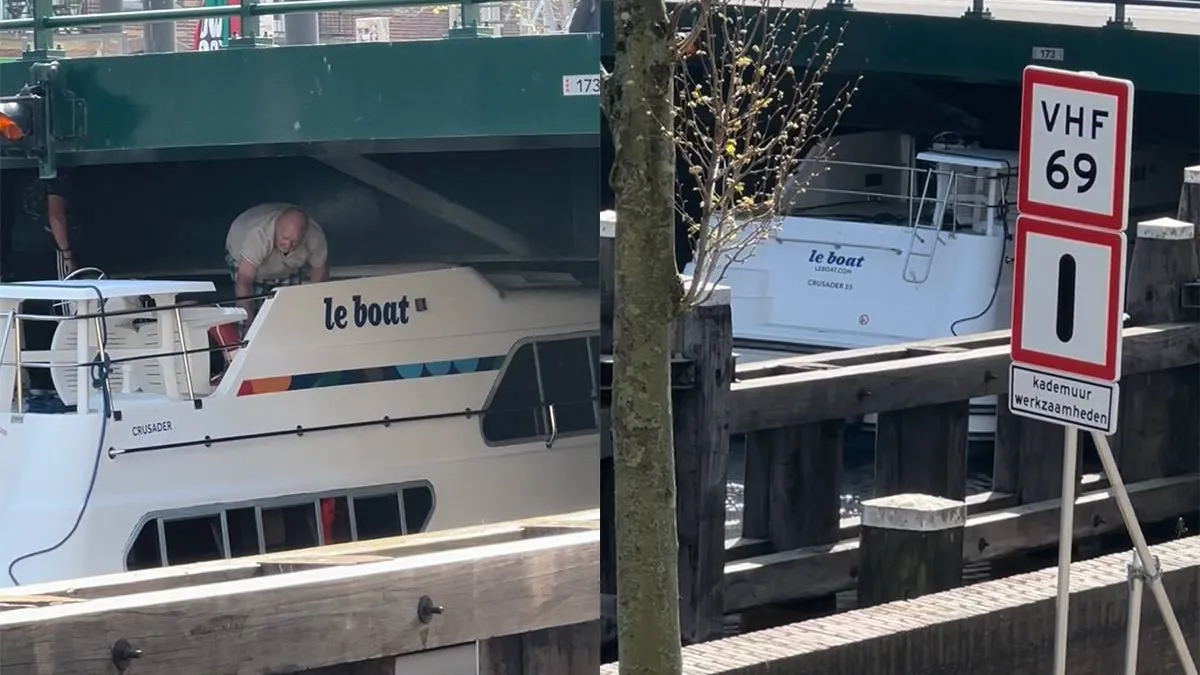 thumb vk brug is te laag maar hobby kapitein gaat het toch proberen