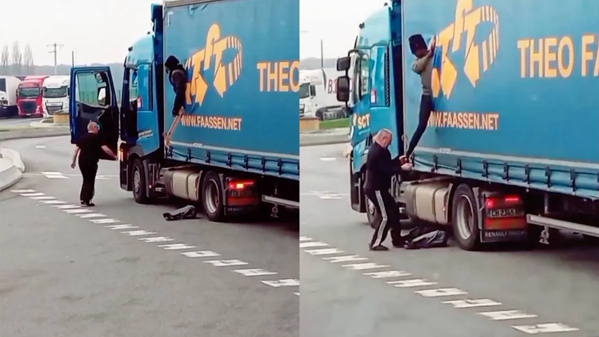 thumb vk video weer viraal bij deze chauffeur hoeft de douane niet te controleren hij regelt het zelf wel