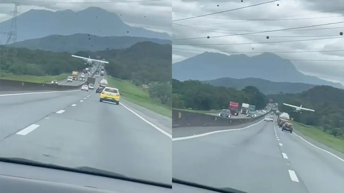 thumb vk vliegtuigje zet m gewoon op de snelweg neer ergens in brazilie