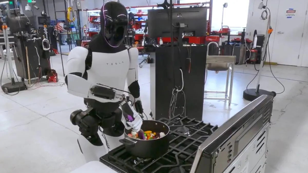 thumb tesla robot