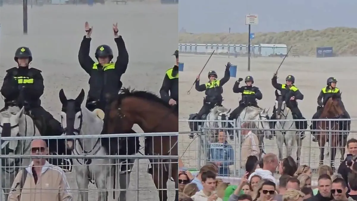thumb vk bereden politie in hoek van holland kan muziek van outsiders ook wel waarderen