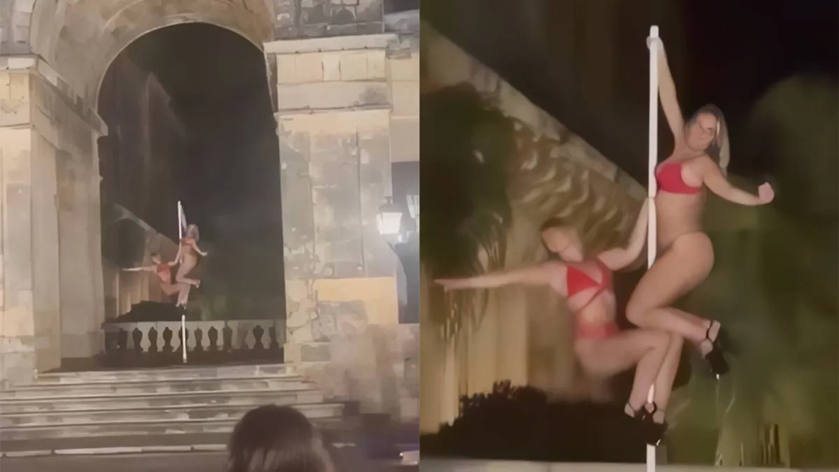 thumb vk britse dames paaldansen halfnaakt bij paleis op corfu en krijgen de griekse autoriteiten over zich heen