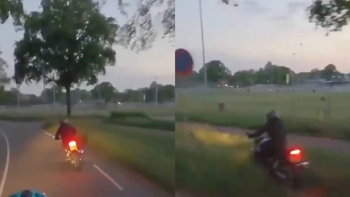 thumb vk motorrijder in enschede onderzoekt de berm