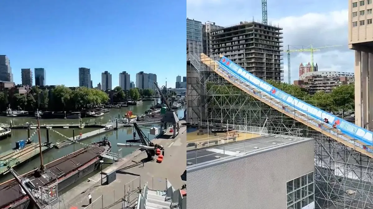 thumb vk nieuwe publieksmagneet in rotterdam binnenkort glij je van het dak van het maritiem museum