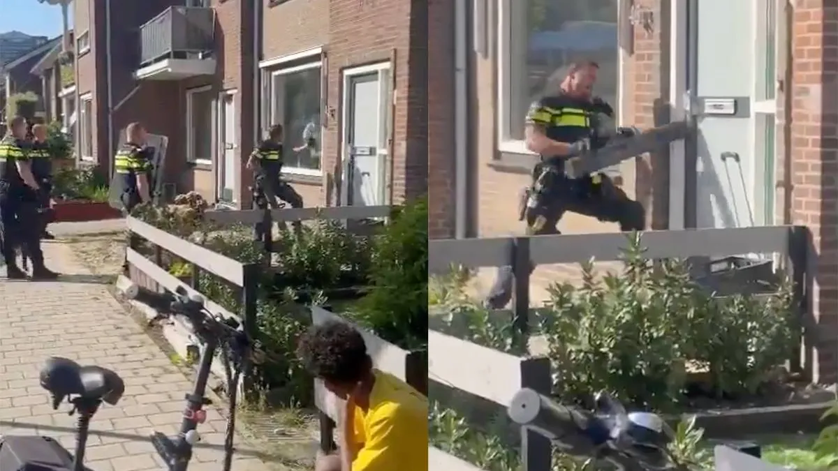 thumb vk pech voor arrestatieteam treffen net iemand die de beste deur van nederland heeft