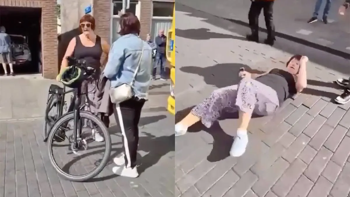 thumb vk vrouw wil niet dat er getoeterd wordt tijdens truckroll in terneuzen en gaat door het lint