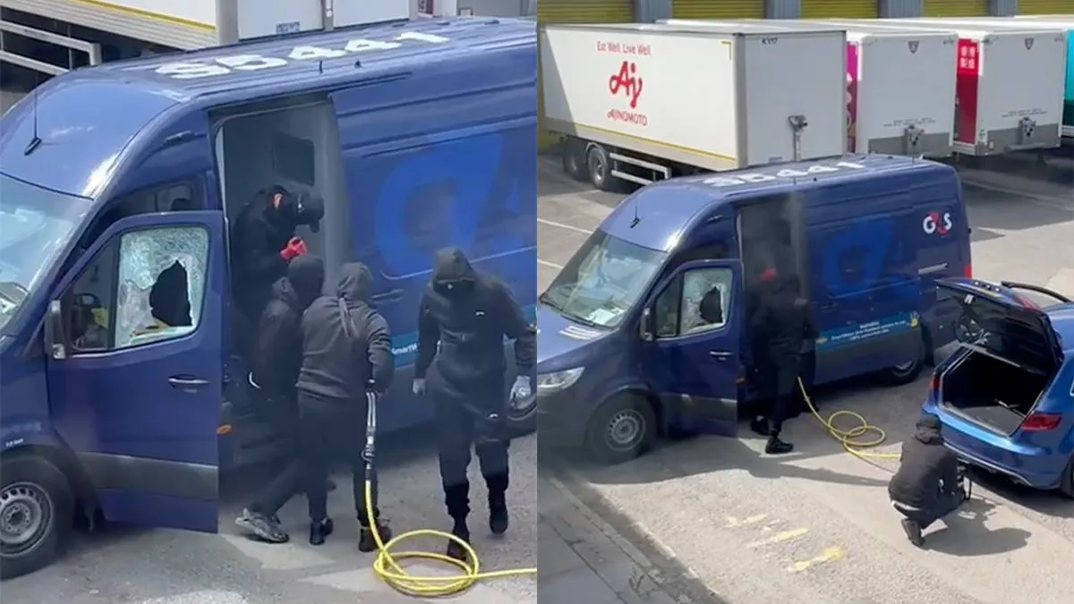 thumb vk beelden van brute overval op geldtransport in newport gaan keihard rond