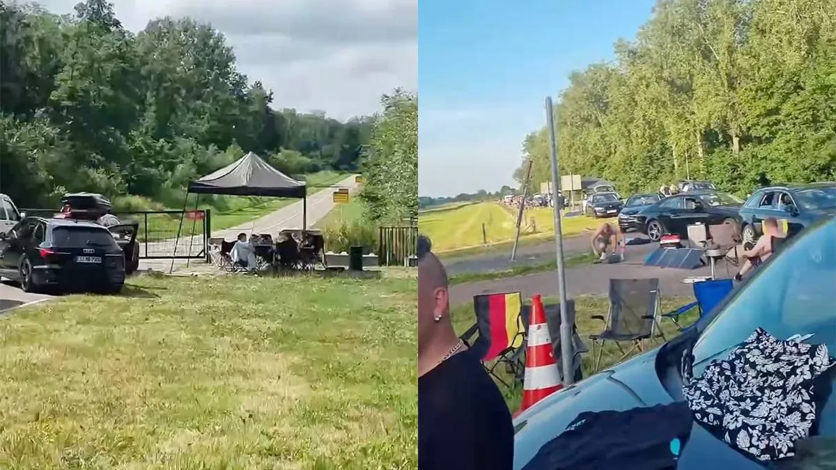 thumb vk camping van defqon 1 gaat donderdag om 12 00 uur open maar er was al een rij op woensdag